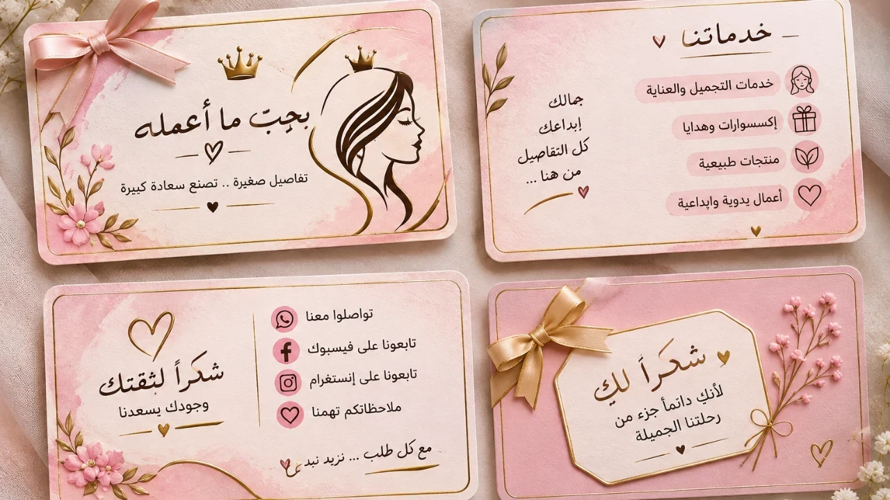 تصميم بطاقات العمل ،أو شعارات للشرگات أو للمشاريع