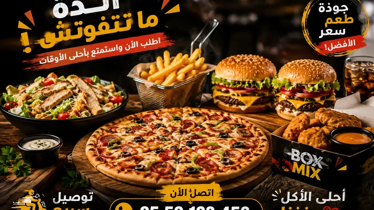 هدا شعار لمطعم ولكن ادا راك باغي تزيد فيه قولى