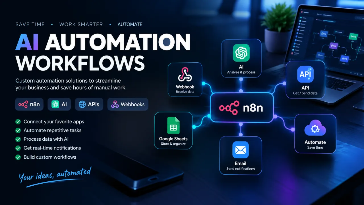 إنشاء وأتمتة Workflows باستخدام n8n وAI