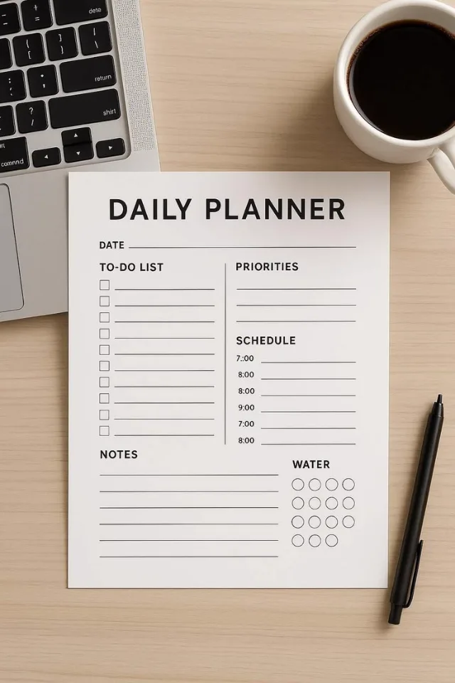 تصميم To-Do List وPlanner أنيق ومنظم