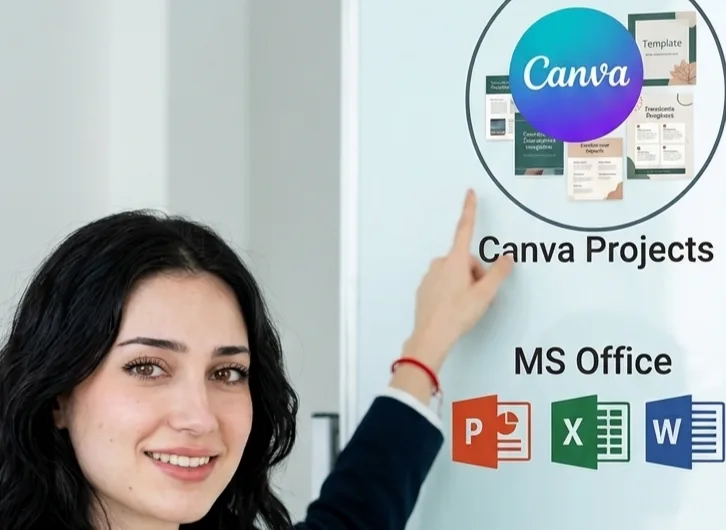 Canva PowerPoint world excel project
