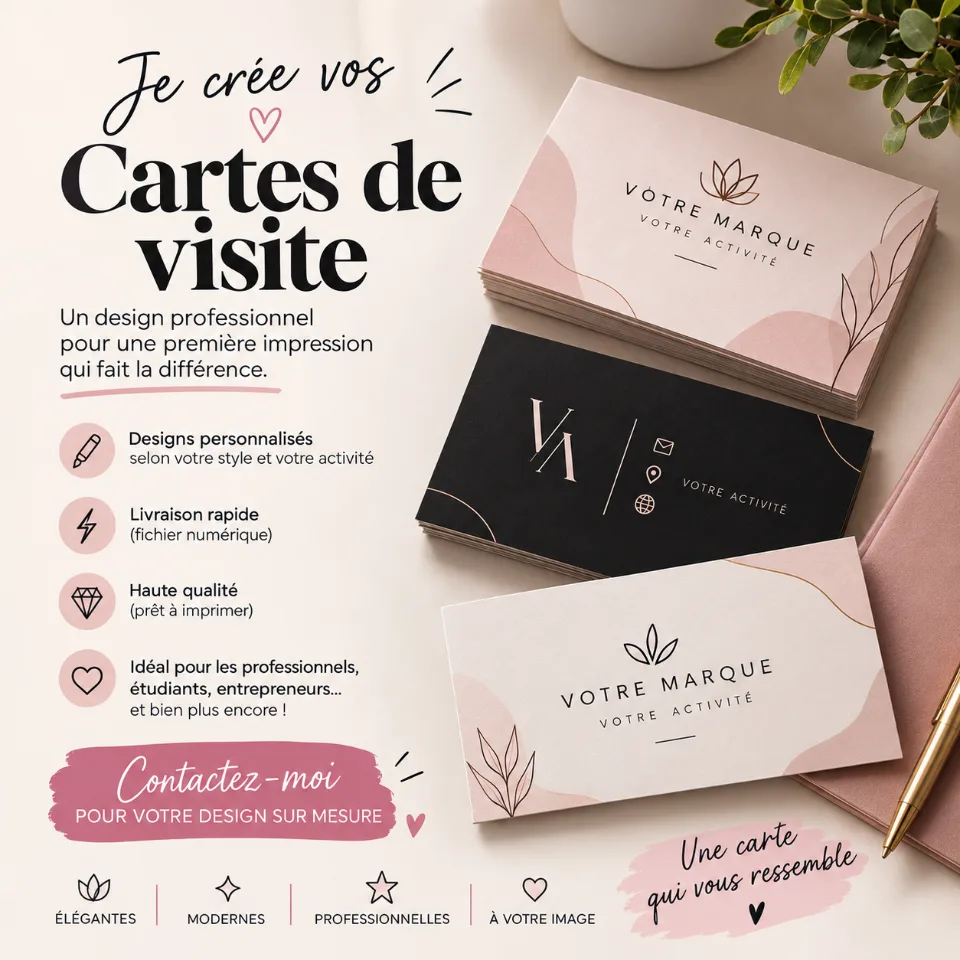 Création de cartes de visite