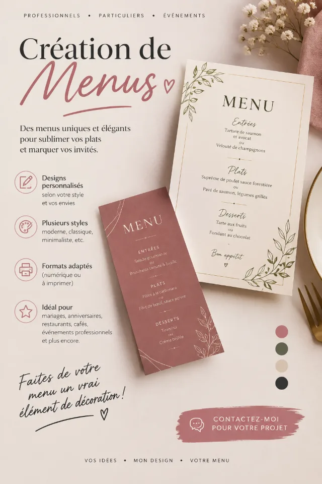 Création de menu personnalisé