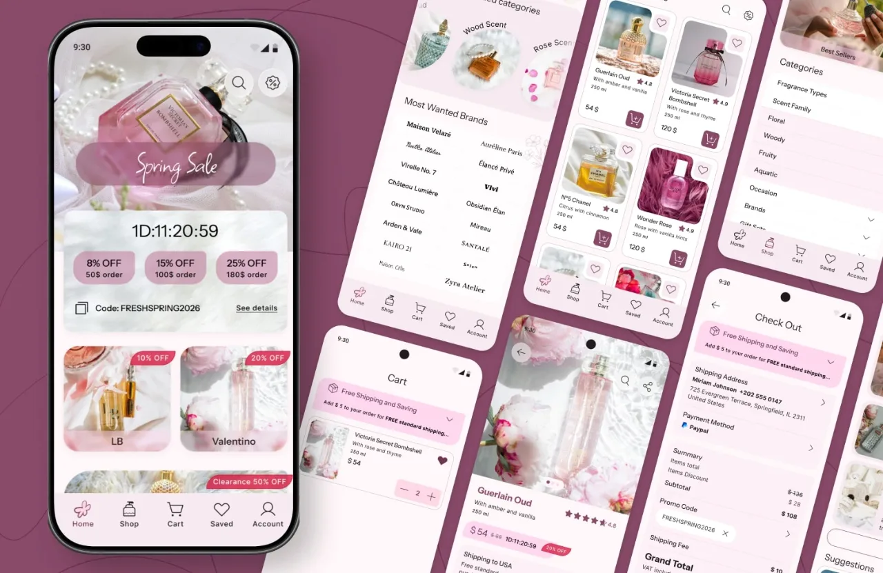 Création d’interfaces UI/UX modernes et intuitives pour applications mobiles sur Figma