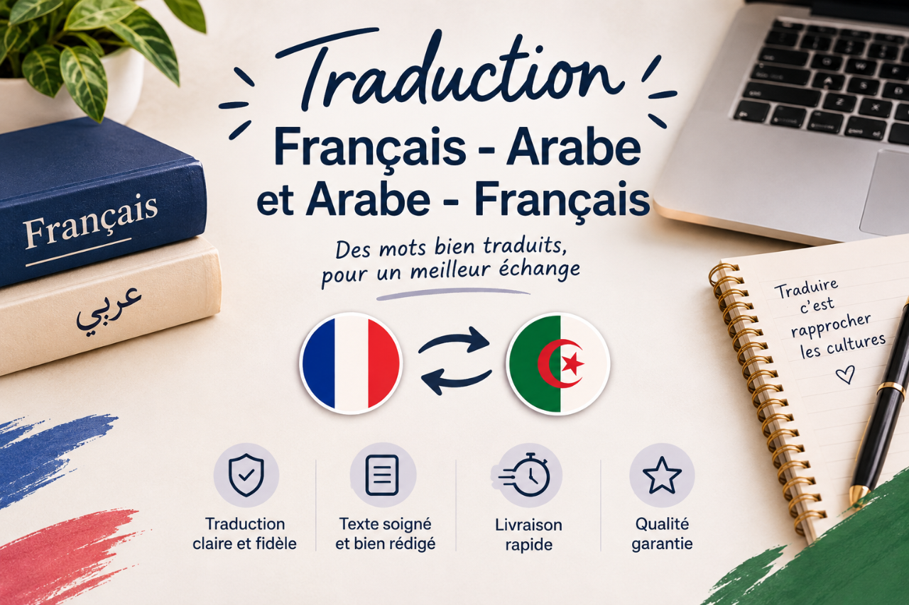 Traduction Français-Arabe et Arabe-Français