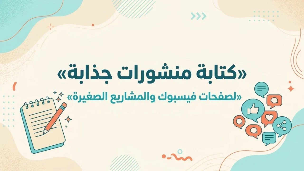 كتابة منشورات قصيرة وجذابة لصفحات فيسبوك